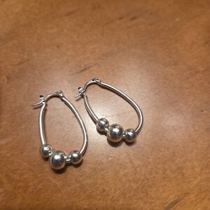 Elegant Silver Hoop Earrings